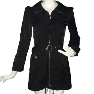 White House Black Market Belt Coat Jacket XXS